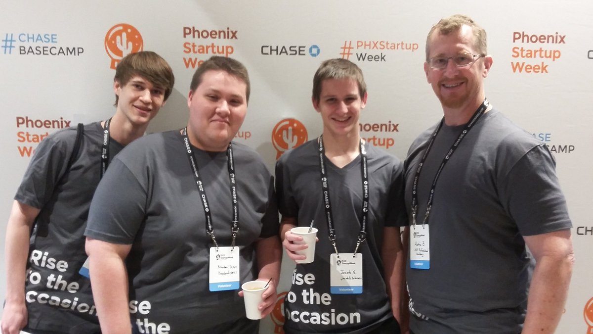 MET_Cybersecure's tweet photo. Got a picture in before we got started #PHXStartupWeek a day of learning and helping entrepreneurial ship. https://t.co/PqPySSvz4V