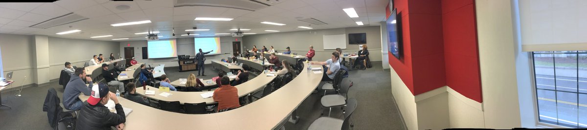 martypieratt's tweet photo. Entrepreneurs Socrate &amp; Cassandra Exantus speaking to @martypieratt New Venture Ideas class. @KelleySchool 
#IU https://t.co/NzKLPL48QW