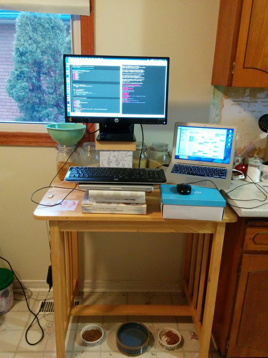 Jennifer Stearns On Twitter Working At Home With A Makeshift