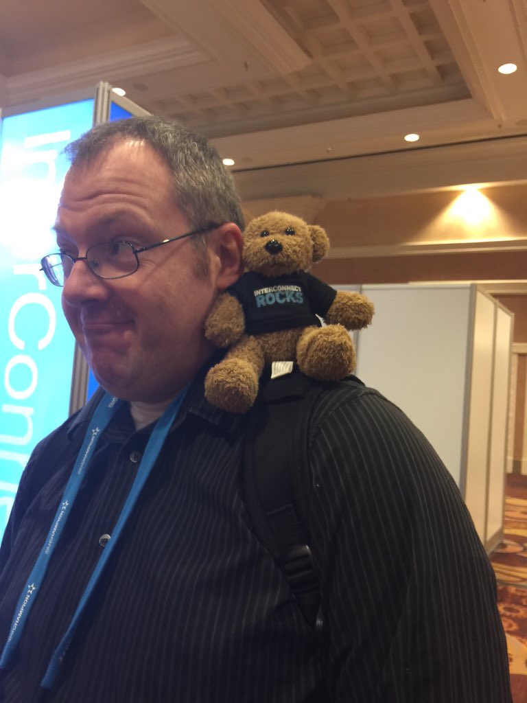 Mark has a new buddy #ibminterconnect <a href="/MarkyRoden/">Marky Roden 👍</a>