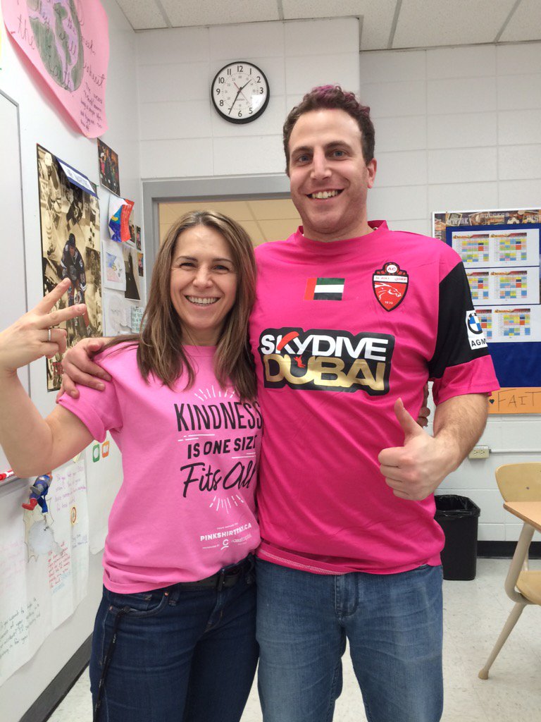 A_kawaca's tweet photo. #ecsdawesome #Stmarktransform #pinkshirtday #abed St. Mark against bullying https://t.co/ZfGvIruonQ