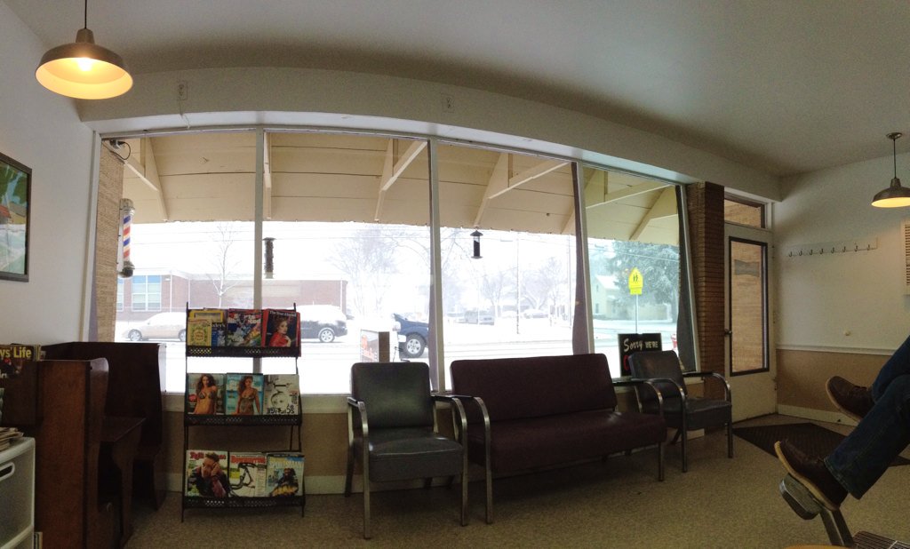 It's always sunny and 70 inside the West Side. #snowday #barberlife #snowonthemountain