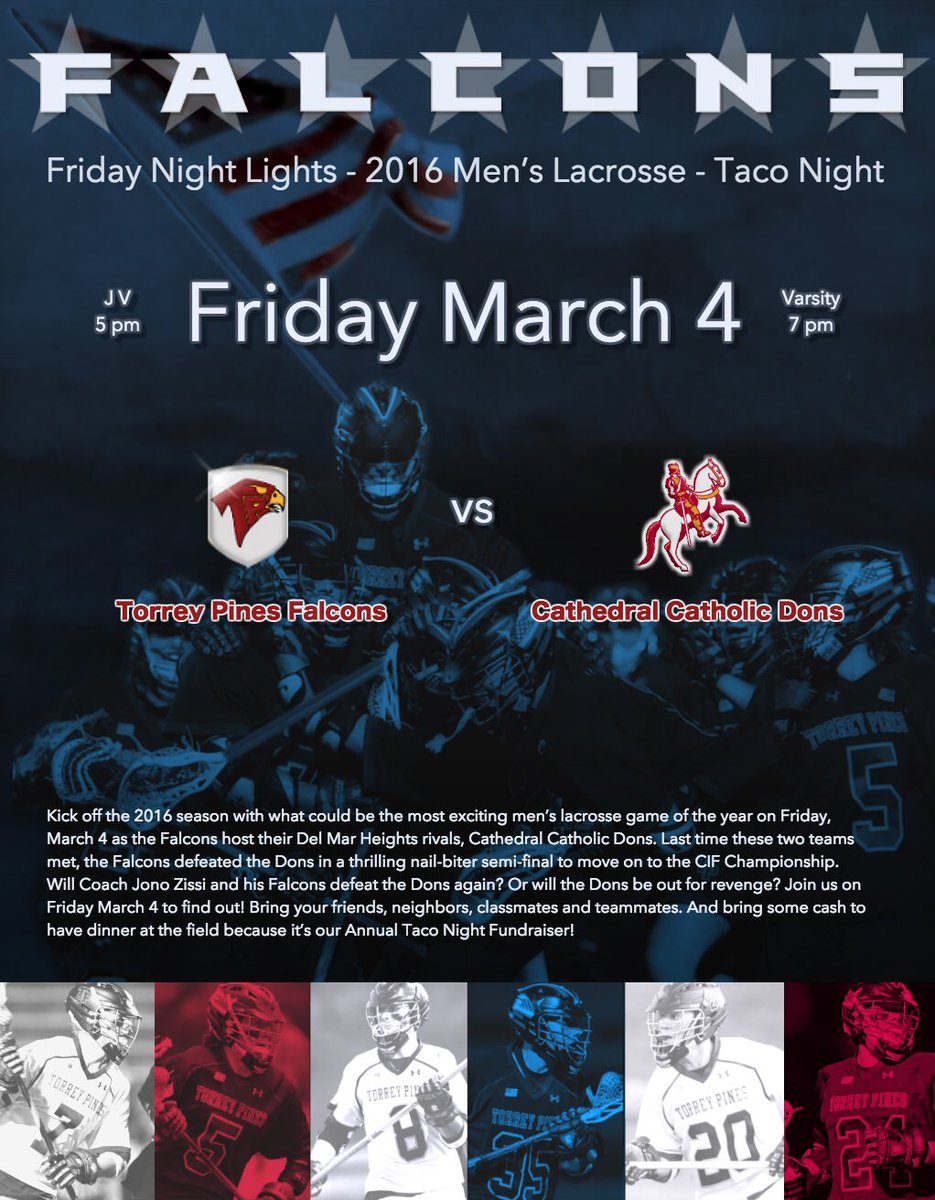 1 week away from the Falcons Home and Season opener. Come out to support&amp;eat tacos!