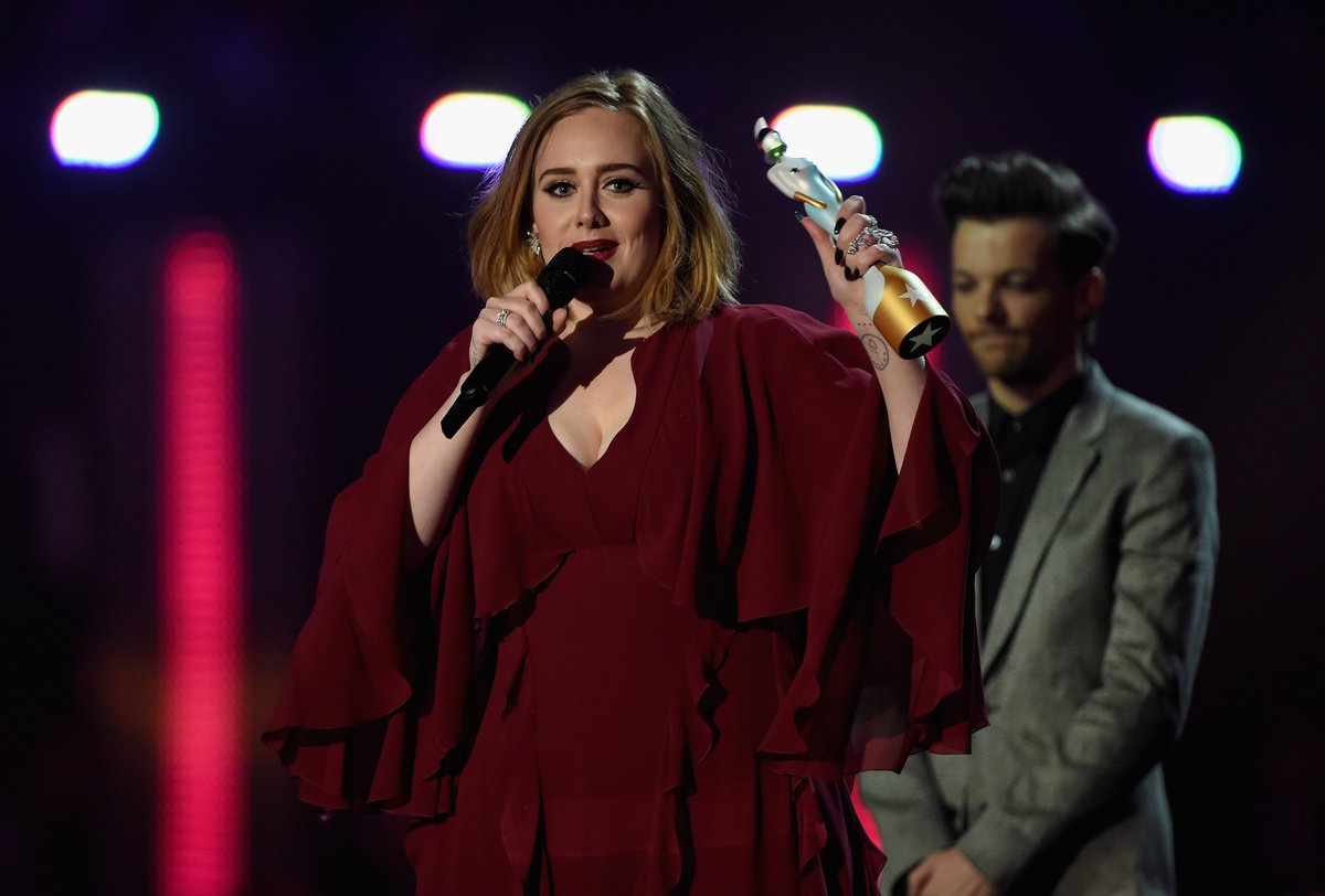 ELLEUK's tweet photo. .@Adele has publicly supported @KeshaRose at #BritAwards2016. Watch it here: https://t.co/e4gOKlzrz4 https://t.co/50xTePgw4s