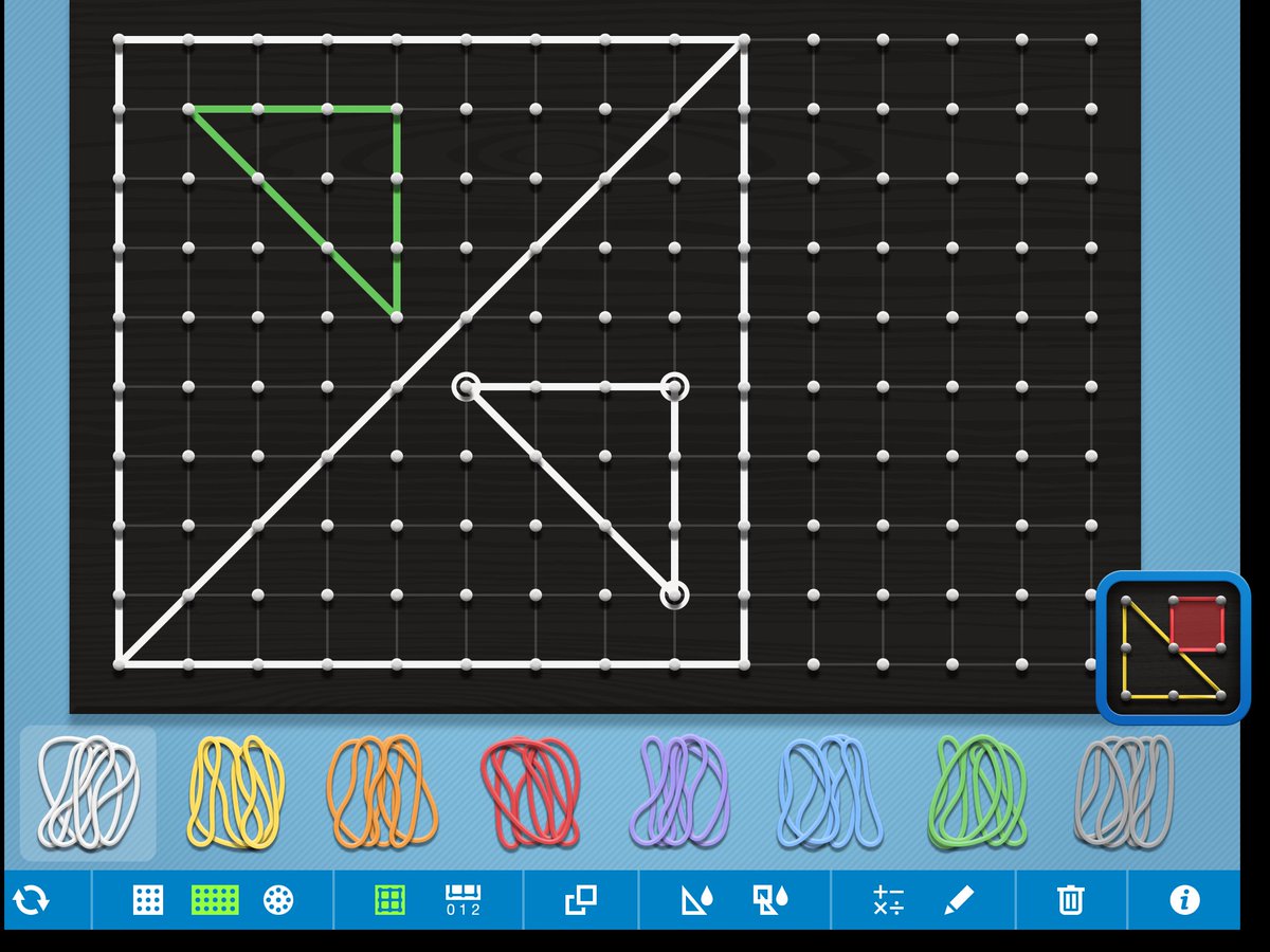 BronaghCarey's tweet photo. @MLCmath presenting @ #ilearn2016 on the wonderful #geoboardapp #visualMath Examples ... As promised https://t.co/jyvbckHCmI