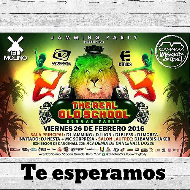 Surf_Party's tweet photo. #TheRealOldSchool viernes 26feb al @ElMolinoCcs @JammingParty con @DJLION75 @titobless @SelecthaLaMorza @Dj_Jamming https://t.co/bwZ6MQSybS