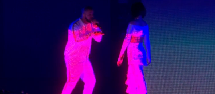 islandrecordsuk's tweet photo. Oh my it's @Drake !!!! WORK WORK WORK @rihanna #BRITs2016 https://t.co/kGKWdeBVEH