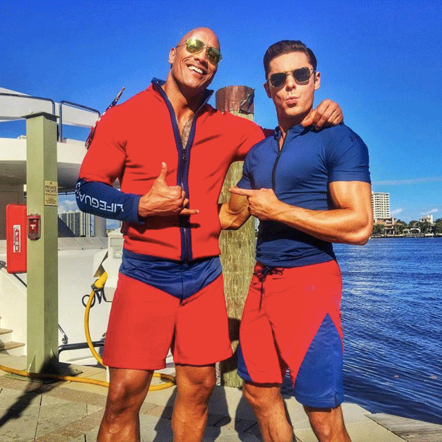 gofobo's tweet photo. Check out the first image from #Baywatch starring #DwayneJohnsons and #ZacEfron! #movie #film #firstimage #remake https://t.co/2WTqzbNgNO