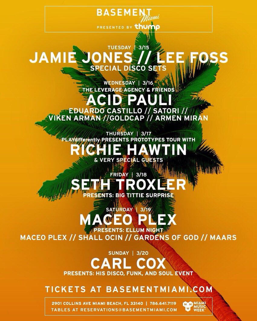 💥JUST ANNOUNCED💥 Here's our 2016 #MMW Lineup Presented by @thump — Tickets: BasementMIAMI.com
