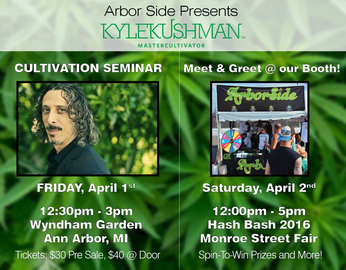 vegamatrix's tweet photo. Join us for a cultivation seminar with @KyleKushman420 on April 1st in Michigan! https://t.co/rvCJS0E7sV