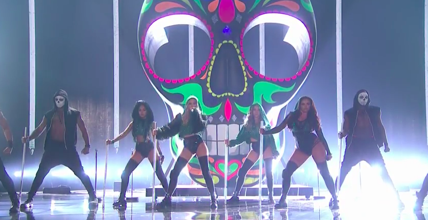 Vevo's tweet photo. We're under your spell, @LittleMix ⚡️ #BRITs https://t.co/htxomyyFDr
