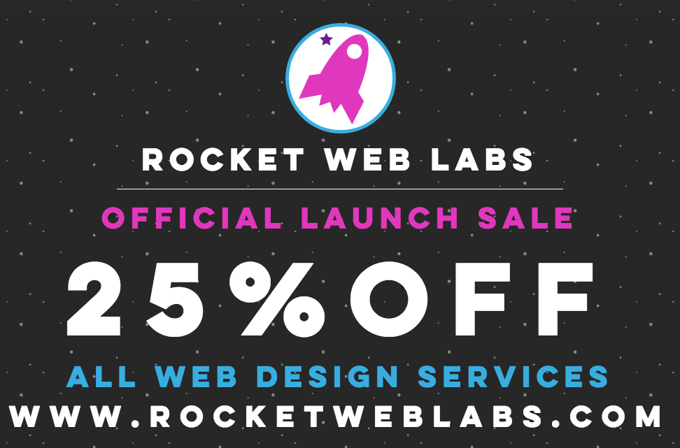 rocketweblabs's tweet photo. 25% off #webdesign services to #celebrate our official launch #vancouver #deals #coupon #design #socialmedia #Space https://t.co/xIBjVQBa2x