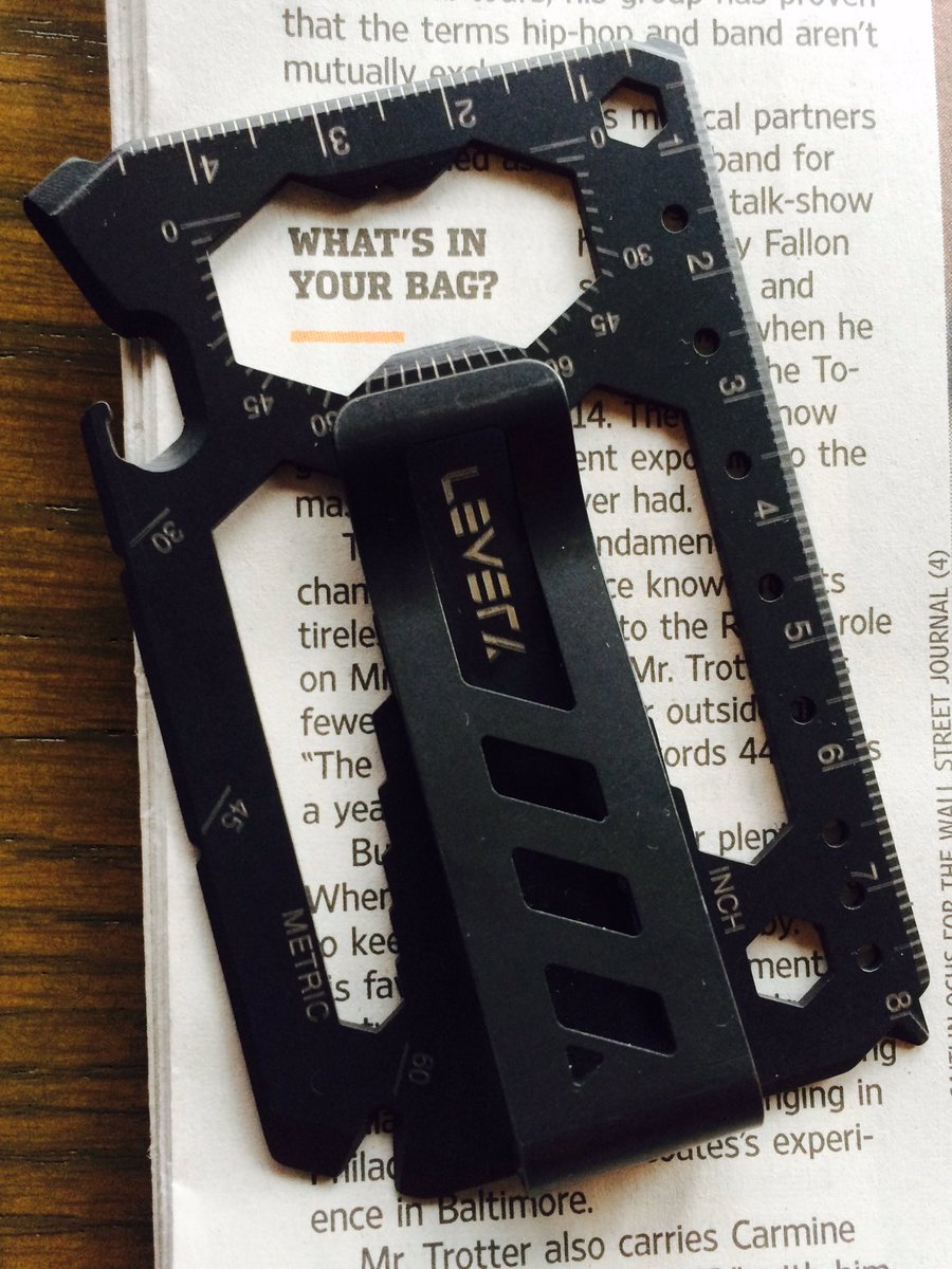 LeverGear's tweet image. What&apos;s in your bag? #multitool #40tools #creditcardsize #madeinusa Coming to #kickstarter March 10th! @nytimes