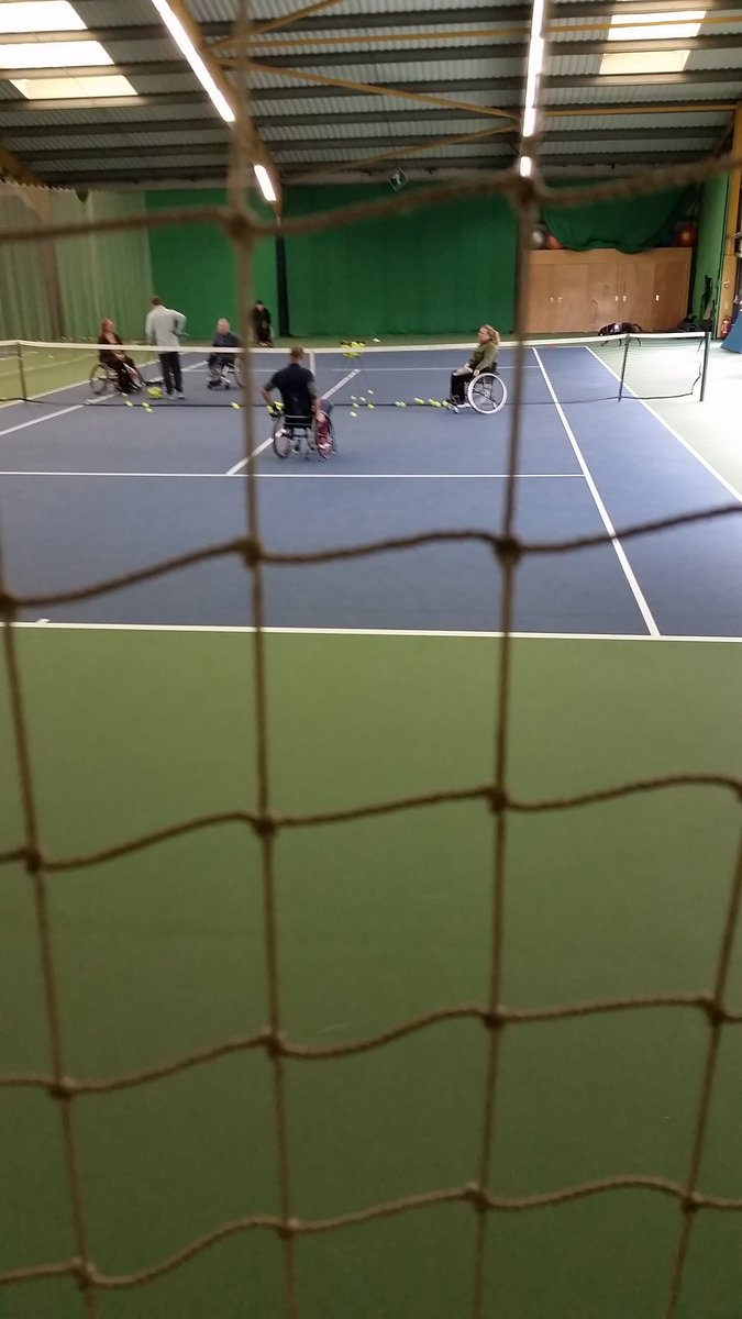 GSPDisability's tweet photo. Great wheelchair tennis session today!! Nice to see some new players over the last few weeks! #wheelchairtennis https://t.co/UbZhORAUbi