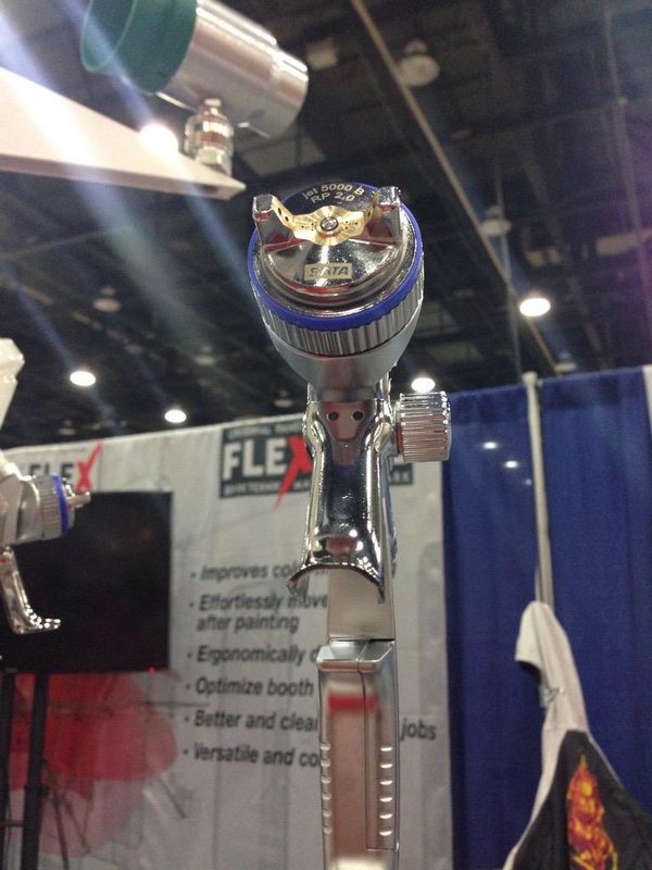 The light may be artificial, but our guns still shine! #SATAbyDanAm #SATA  #PaintersNation #SATAforLIFE