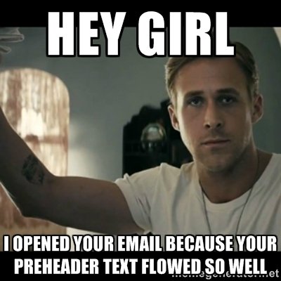 intelligentdem's tweet photo. Hey girl....#preheaders #contentmarketing #emailmarketing https://t.co/C4Kd6W0GTo https://t.co/WTKbauzZRc