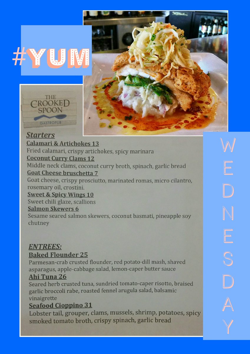Tonights Dinner Specials! Plus 50% off bottles of wine #seafoodnight #yum #clermont #winedown #itswhatsfordinner