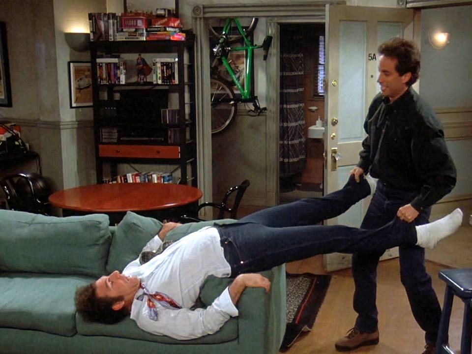 "Man, these are tight! Squinch your hips in!" #TheWaitOut #Seinfeld https://t.co/wdtXvcgu9i