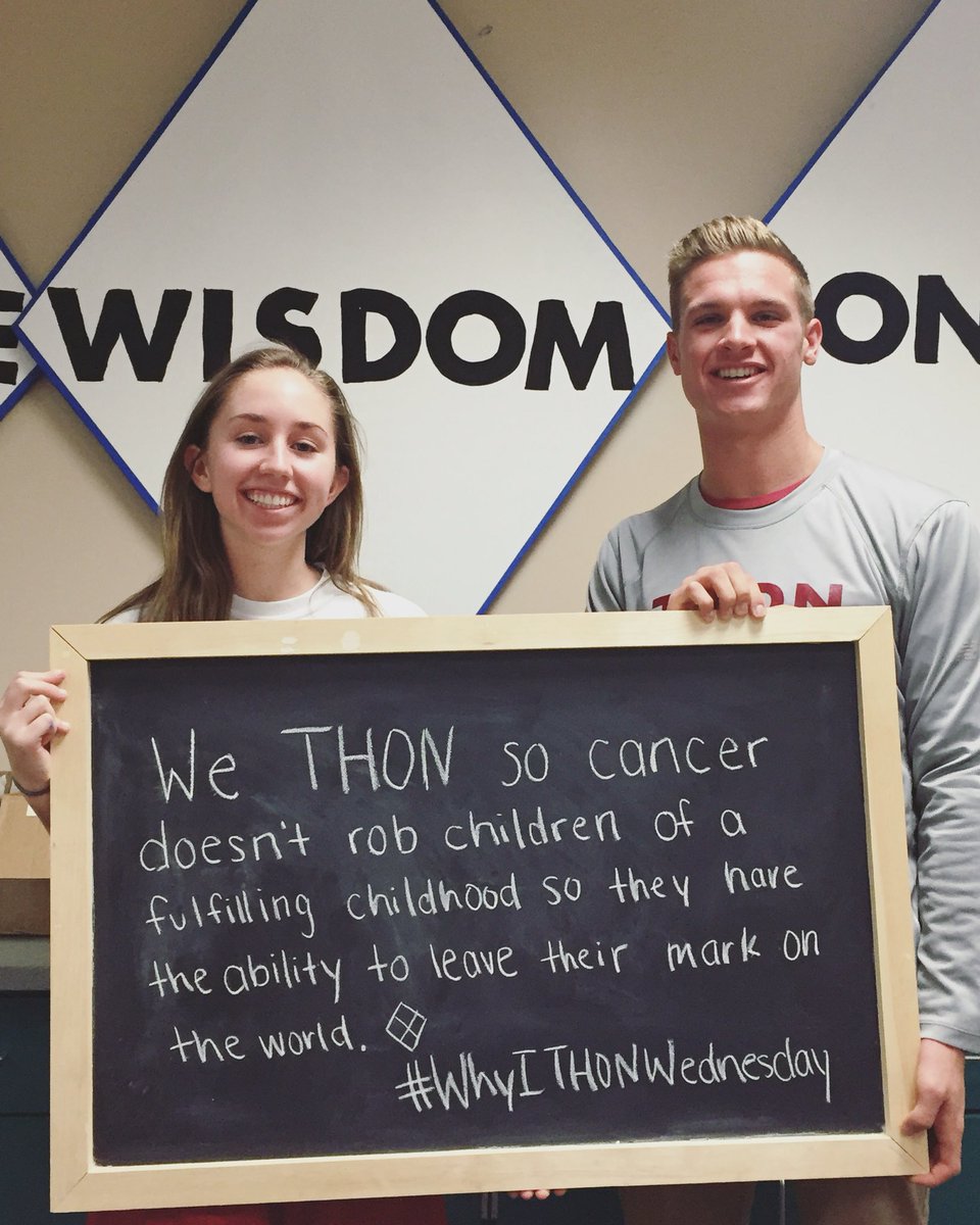 CVminiTHON's tweet photo. Happy 16 days until THON and #WhyITHONWednesday from our Donor Relations chairs, Morgan and Milo! https://t.co/4Foi9ZVN8E