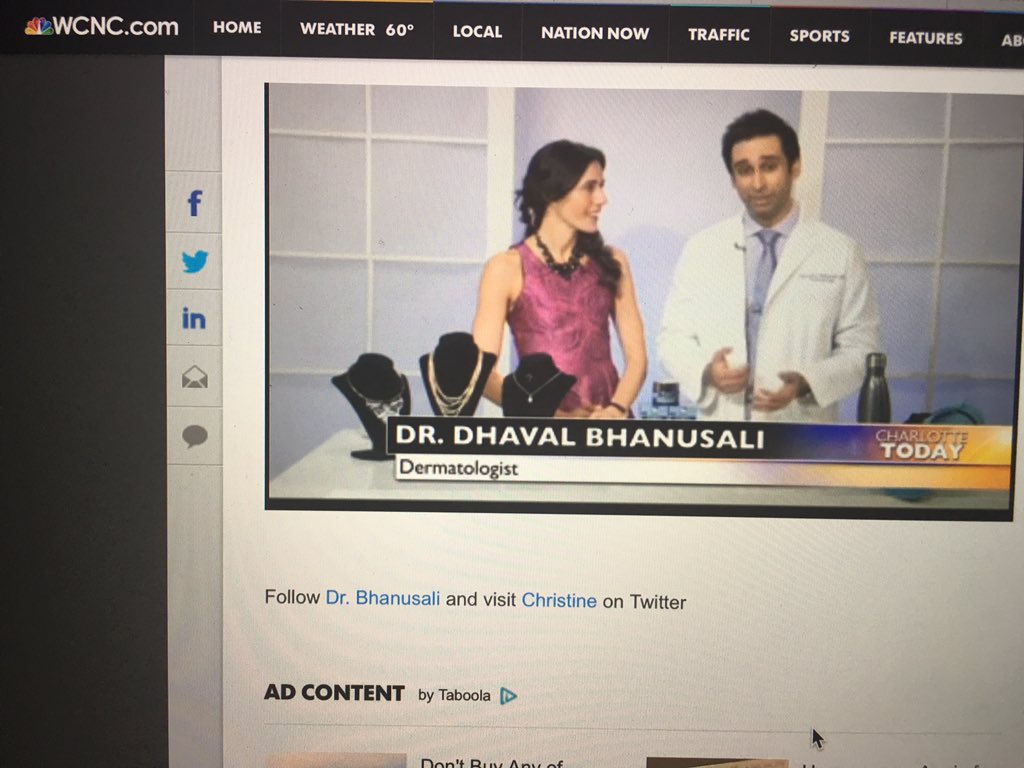 DrBhanusali's tweet photo. Honored to serve as a Derm expert with @nycpretty on @ABCNetwork @FOXTV @nbc @TheCW and others last week! #SPFalways https://t.co/SaqMO2634I