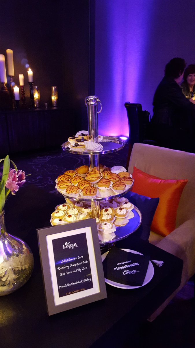 TraveloreReport's tweet photo. Treats at opening of new luxury hotel The Logan in Philadelphia, Curio Collection by Hilton. #LoganOpening https://t.co/04sKPcS6QE