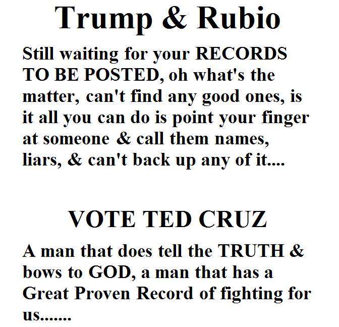 PatriotTweetz's tweet image. MT:@ Amora_808: #PJNET #SuperTuesday #FLVoters #WakeUpAmerica #SECPrimary #TXPrimary #Cruz2016 #Election2016