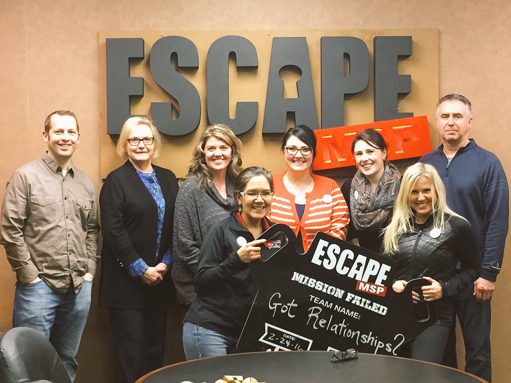 BriAna_Vogel_'s tweet photo. If having FUN is the mission, MISSION ACCOMPLISHED! #gotrelationships #KAHR #KABuilds #BestTeamEver #escapeMSP https://t.co/TAHHPhQ47E