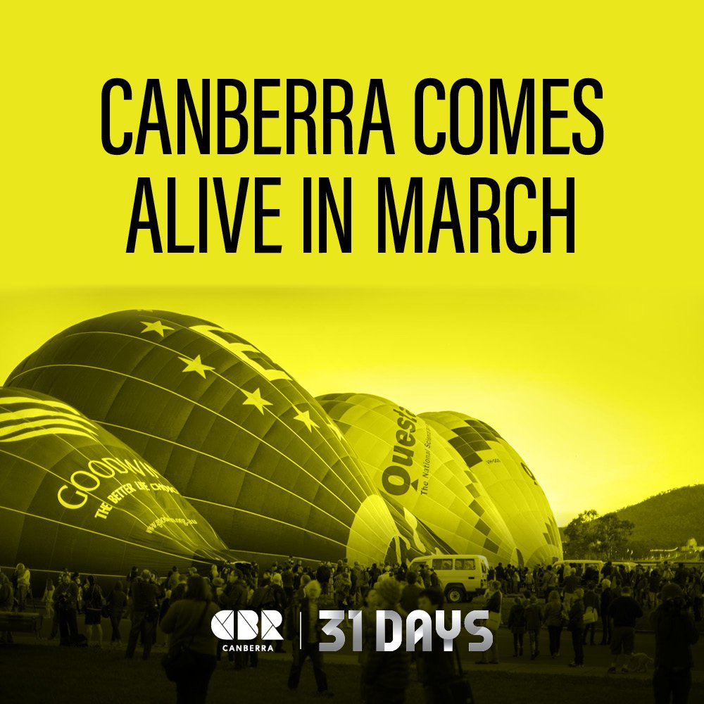 March is a BIG month for #Canberra! There is something to do every day! #CBR #31Days
bit.ly/cbr31days