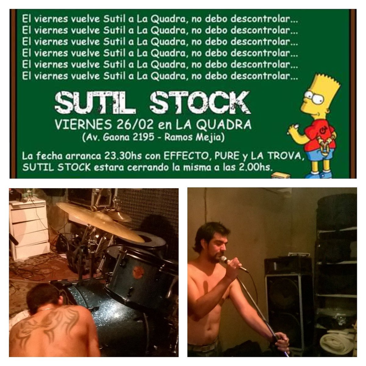 SutilStock's tweet photo. Hubo ensayo a pesar del calor. Este viernes fecha en Ramos #sutilstock https://t.co/YJKNGqZS4g