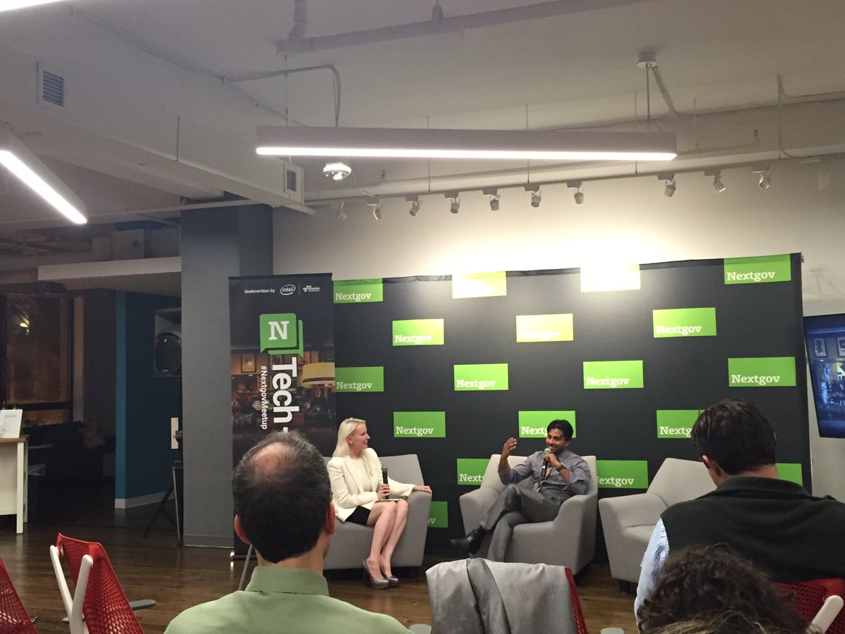 Shan_Feld's tweet photo. .@EPA Chief Data Scientist discussing the changing role of data scientist's role #NextgovMeetup #TechandTequila https://t.co/R5v7ZQmWCu
