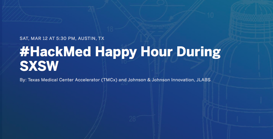 RSVPATX's tweet photo. RSVP for: #HackMed Happy Hour https://t.co/6w5ssqSLdb #SXSW #RSVP #UnofficialSXSWGuide https://t.co/V9wSQqBL4N