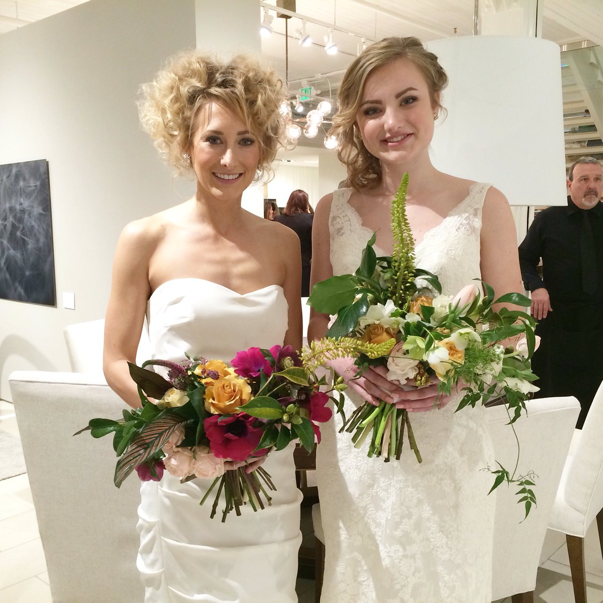 Blushing brides! 👰🏼 Hair by <a href="/michellelee_EM/">Michelle Lee</a> &amp; <a href="/cestudio_Boston/">Celso Enrique Rivera</a> for #bosweddings.