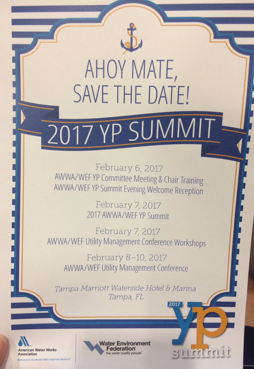 LourdesLRod's tweet photo. I'm already looking forward to Tampa! #waterYPsummit https://t.co/KPtqcdpoCI