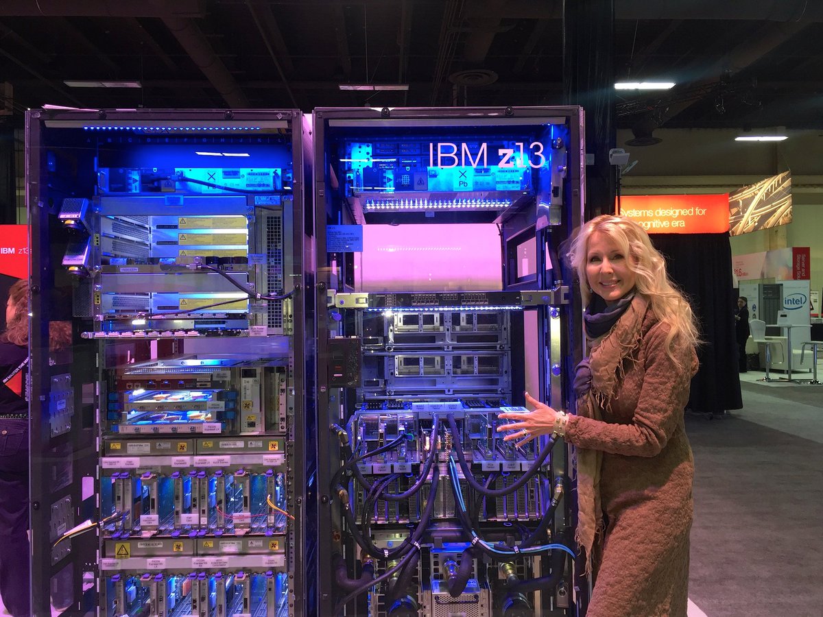TamaraMcCleary's tweet image. Following @blancastella&apos;s lead, I had to #HugaMainframe. #MainframesNeedLoveToo #ibminterconnect @IBMzSystems
