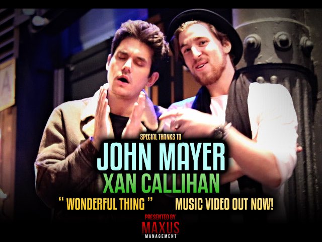 MaxusManagemnt's tweet image. Go watch the #musicvideo for &quot;Wonderful Thing&quot;  by @xancallihan with @johnmayer in it!