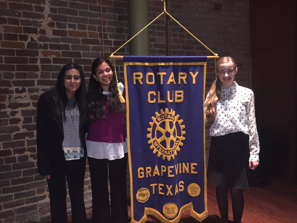 Grapevine Debaters take 1st, 3rd, and 4th at Rotary Speech contest.