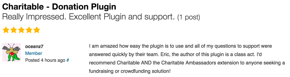 "I am amazed how easy the plugin is to use" wordpress.org/support/topic/…