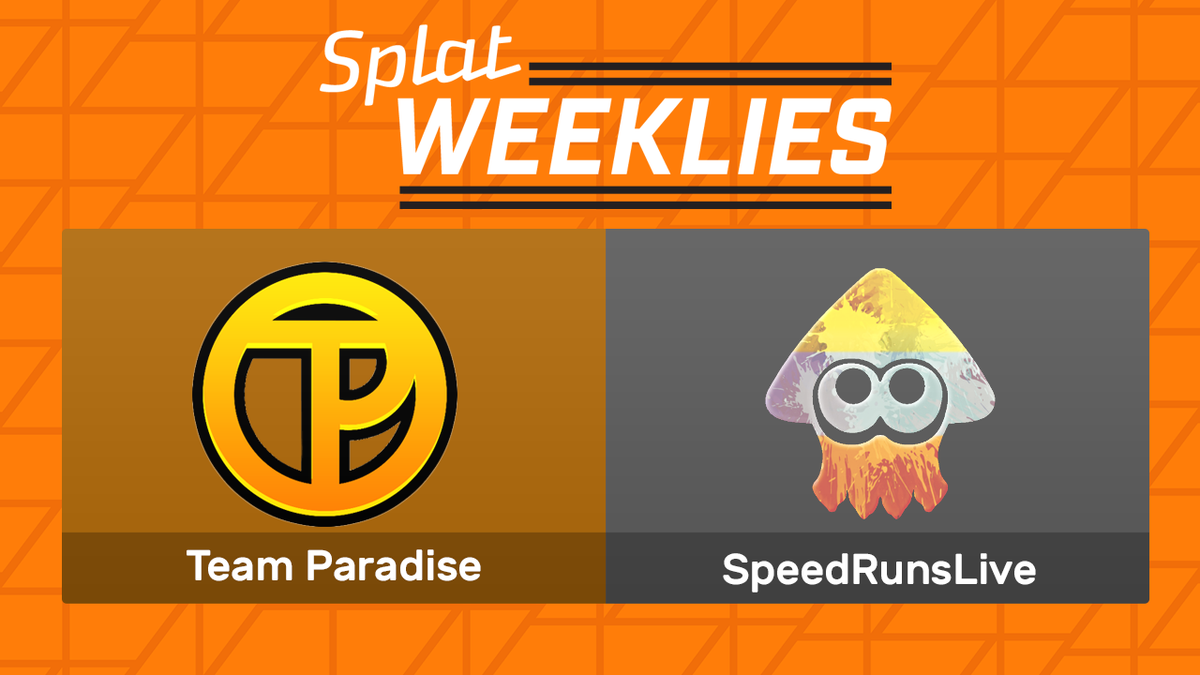 EndGame_TV's tweet photo. We start Splat Weekly's featured match between @TeamParadiseGG and @SRL_Splatoon in 30 min! https://t.co/683s8WbNdO https://t.co/756D3YWs3J