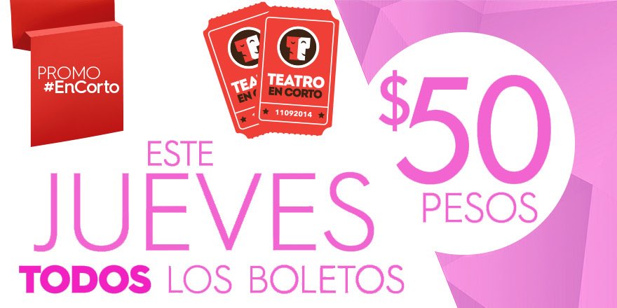 TeatroEnCorto's tweet photo. Tus jueves ya no volverán a ser como antes. Si no lo has vivido, disfruta un jueves diferente con jueves #EnCorto https://t.co/YqxuSDFOQh