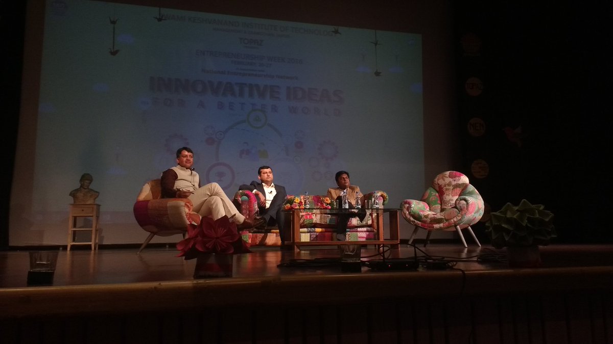 rishabh18994's tweet photo. Day 4 .. 'The empire of young entrepreneurs'  @topazskit @maneeshakaushik @nenindia @WadhwaniF https://t.co/nwRPgoRVyk