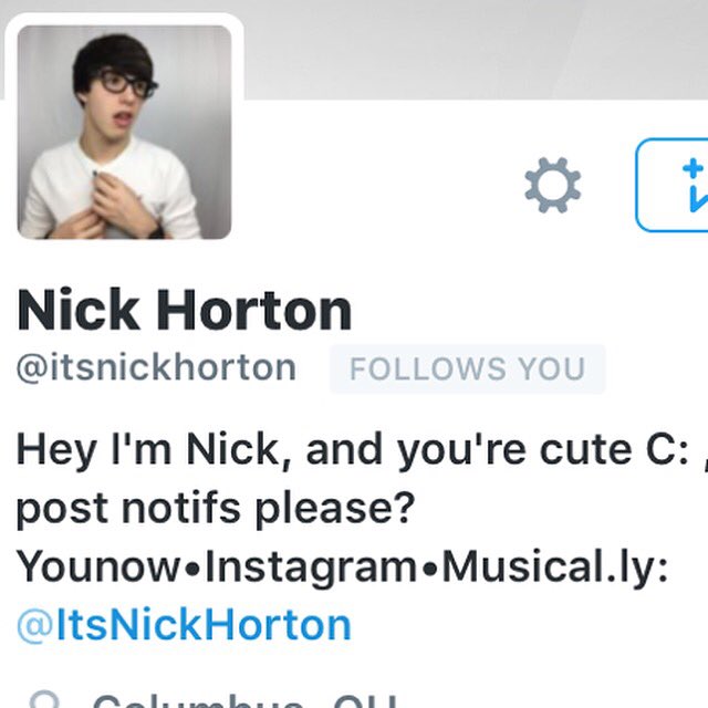matthewsbae122's tweet photo. @itsnickhorton HOLY JAJSJDDJ NICK SERIOUSLY JUST FOLLOWED ME JSJSJDJDJDJ I LOVE YOUUUUU https://t.co/Asi9eLN4O4