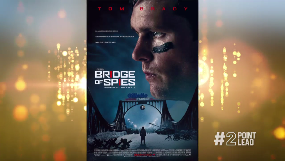 AOLSports's tweet photo. #BridgeofSpies, starring Tom Brady, is nominated for Best Picture: https://t.co/VvGFwZGl2h #Oscars2016 #2PointLead https://t.co/OtHF7BEV80