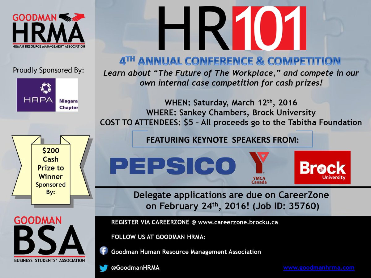 GoodmanHRMA's tweet photo. Delegate applications for HR 101 are due at 11:59 PM! Don't miss out! #goodmanspirit https://t.co/Th8CEDQtut
