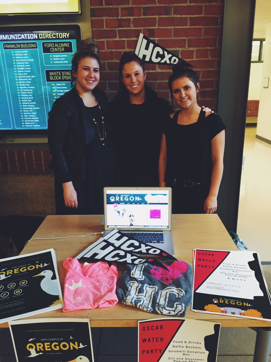 HerCampusOregon's tweet photo. Come meet & greet and find out what HCO is all about at #KnowPR Night. ππ
Tonight. 5:30-7:30. Allen Hall. https://t.co/p80kied78V