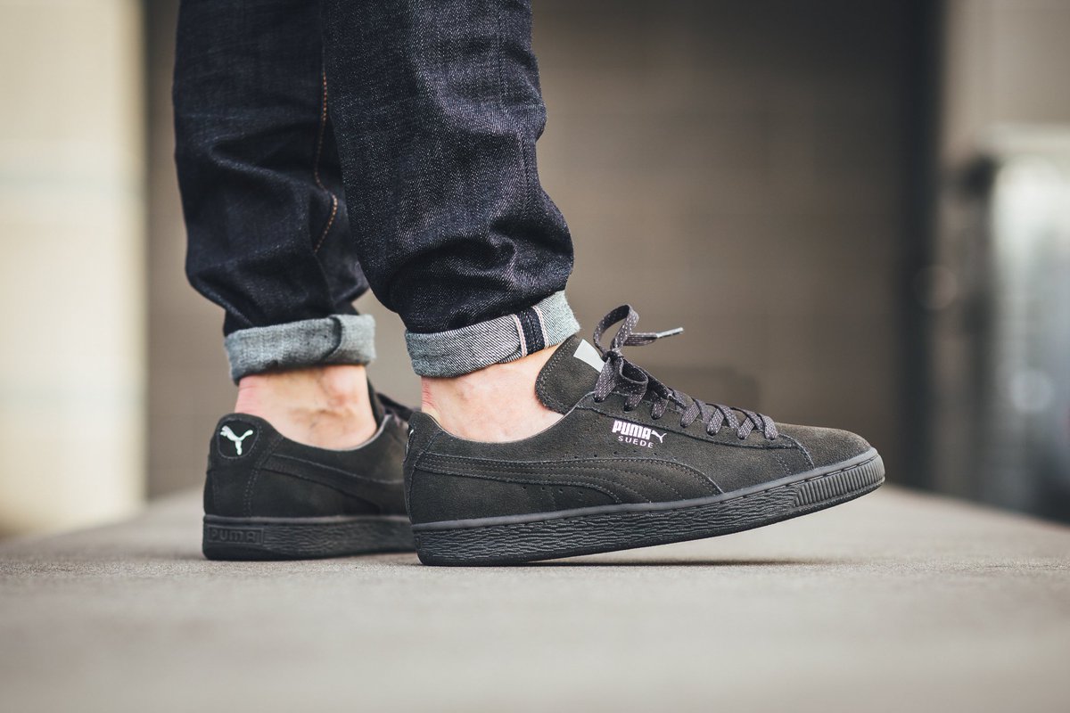 puma suede classic dark shadow