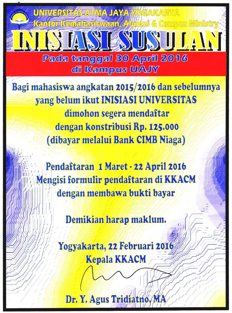 FT_UAJY's tweet photo. Inisiasi Susulan https://t.co/StbXEMal2J