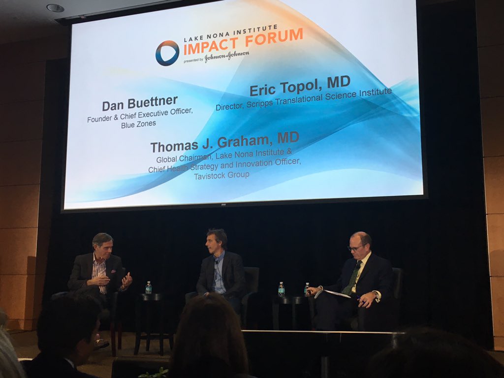 daniel_kraft's tweet photo. "Life is a sexually transmitted disease with 100% fatality rate" :-) @EricTopol in a discussion on longevity #LNIF16 https://t.co/dtYW84iKCV