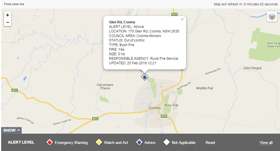 NSW RFS tweet media
