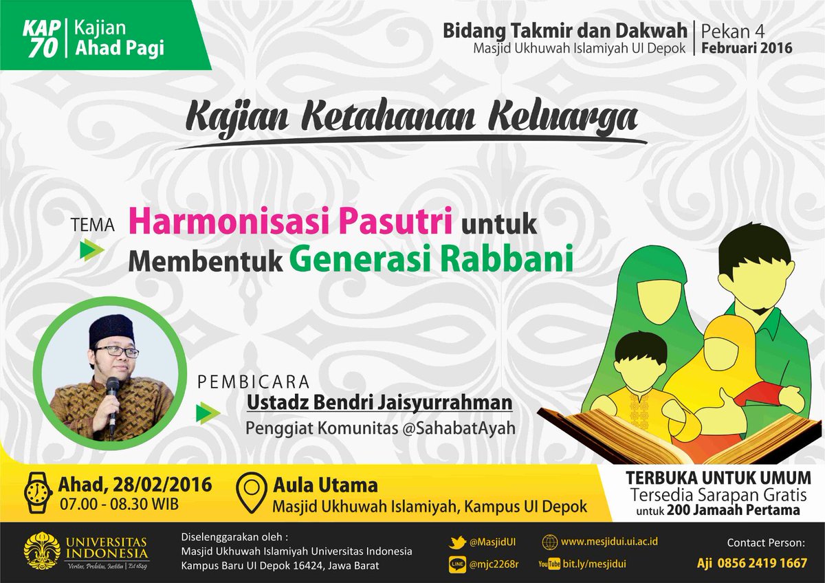 #KAP 70 | Harmoni Pasutri - Membentuk Generasi Rabbani | ust <a href="/ajobendri/">bendri jaisyurrahman</a> | 28/02 | yuk :) @aisimove
<a href="/DStudentC/">WD Student</a>