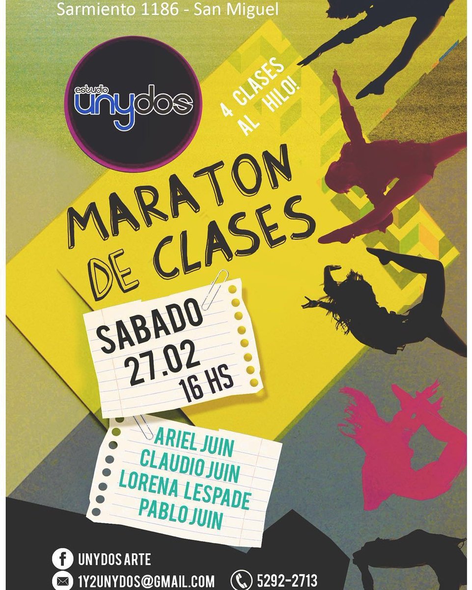 lorelespade's tweet photo. @UnydosArte te invita a participar de una maraton GRATIS!!4 clases al hilo de la mano de sus dires. No te la pierdas https://t.co/DUN0MZ7Fe9